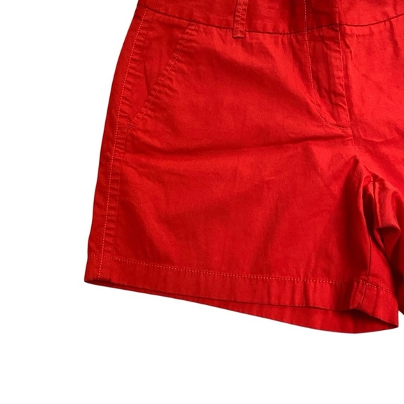 J.Crew Factory Red Broken-In Cotton Chino Shorts Size 8 - Picture 3 of 8